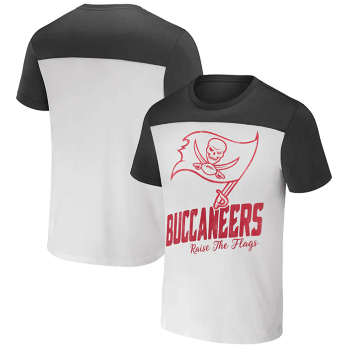 Men's Tampa Bay Buccaneers Cream Pewter X Darius Rucker Collection Colorblocked T-Shirt Men's Tampa Bay Buccaneers Cream Pewter X Darius Rucker Collection Colorblocked T-Shirt
