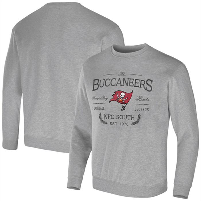 Men's Tampa Bay Buccaneers Gray Darius Rucker Collection Pullover Sweatshirt Men's Tampa Bay Buccaneers Gray Darius Rucker Collection Pullover Sweatshirt