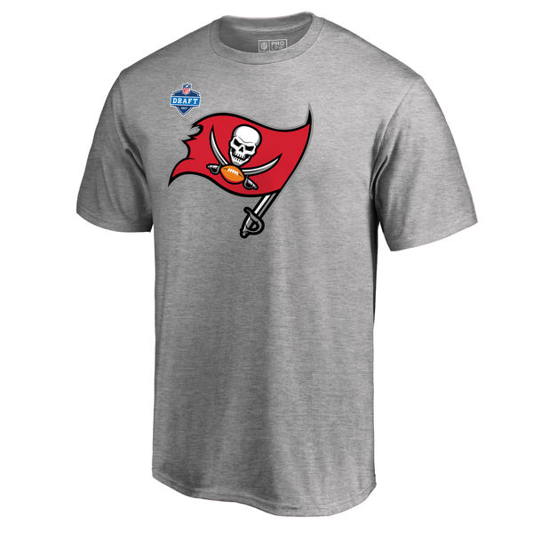 Men's Tampa Bay Buccaneers Pro Line by Fanatics Branded Heather Gray 2017 NFL Draft Athletic Heather T-Shirt Men's Tampa Bay Buccaneers Pro Line by Fanatics Branded Heather Gray 2017 NFL Draft Athletic Heather T-Shirt