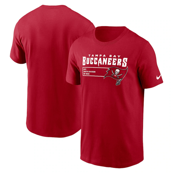 Men's Tampa Bay Buccaneers Red Division Essential T-Shirt Men's Tampa Bay Buccaneers Red Division Essential T-Shirt