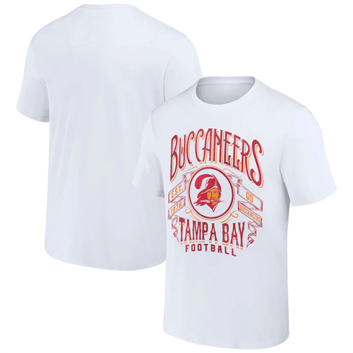 Men's Tampa Bay Buccaneers White X Darius Rucker Collection Vintage Football T-Shirt Men's Tampa Bay Buccaneers White X Darius Rucker Collection Vintage Football T-Shirt