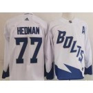 Men's Tampa Bay Lightning #77 Victor Hedman White 2022 Stadium Series Authentic Jersey Men's Tampa Bay Lightning #77 Victor Hedman White 2022 Stadium Series Authentic Jersey