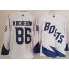 Men's Tampa Bay Lightning #86 Nikita Kucherov White 2022 Stadium Series Authentic Jersey Men's Tampa Bay Lightning #86 Nikita Kucherov White 2022 Stadium Series Authentic Jersey