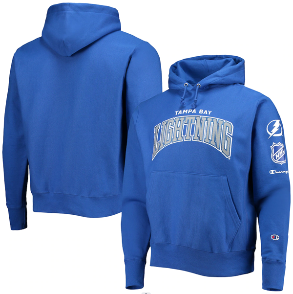 Men's Tampa Bay Lightning Champion Blue O&B Capsule II Pullover Hoodie Men's Tampa Bay Lightning Champion Blue O&B Capsule II Pullover Hoodie