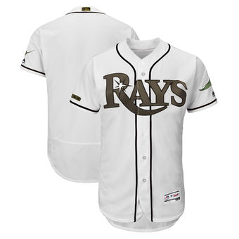 Men's Tampa Bay Rays Majestic White 2018 Memorial Day Authentic Collection Flex Base Team Custom Jersey Men's Tampa Bay Rays Majestic White 2018 Memorial Day Authentic Collection Flex Base Team Custom Jersey