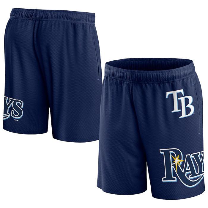 Men's Tampa Bay Rays Navy Clincher Mesh Shorts Men's Tampa Bay Rays Navy Clincher Mesh Shorts