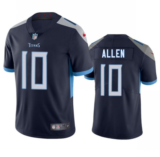Men's Tennessee Titans #10 Brandon Allen Navy 2025 Vapor Untouchable Stitched Jersey Men's Tennessee Titans #10 Brandon Allen Navy 2025 Vapor Untouchable Stitched Jersey