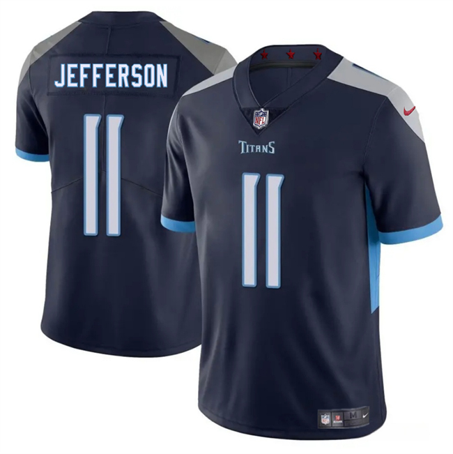 Men's Tennessee Titans #11 Van Jefferson Navy 2025 Vapor Untouchable Stitched Jersey Men's Tennessee Titans #11 Van Jefferson Navy 2025 Vapor Untouchable Stitched Jersey