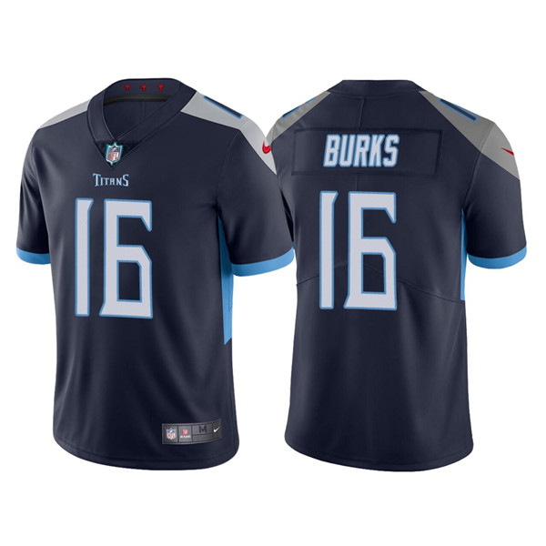 Men's Tennessee Titans #16 Treylon Burks Navy Vapor Untouchable Stitched Jersey Men's Tennessee Titans #16 Treylon Burks Navy Vapor Untouchable Stitched Jersey