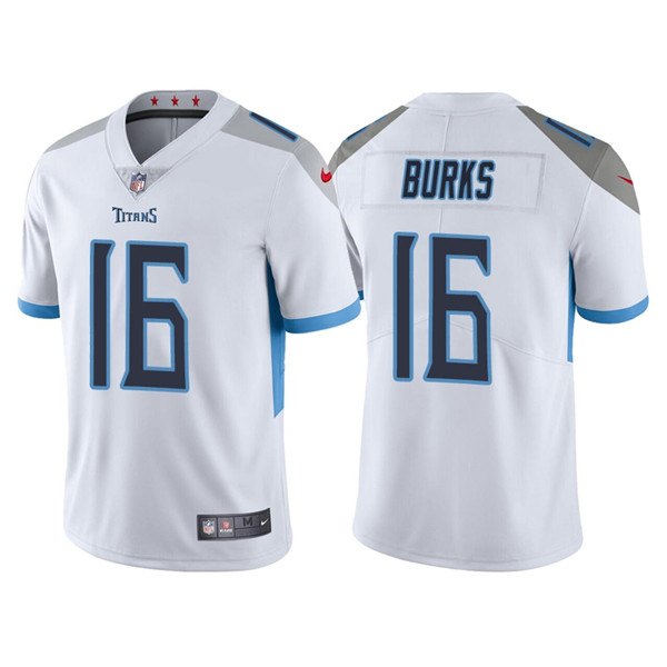 Men's Tennessee Titans #16 Treylon Burks White Vapor Untouchable Stitched Jersey Men's Tennessee Titans #16 Treylon Burks White Vapor Untouchable Stitched Jersey