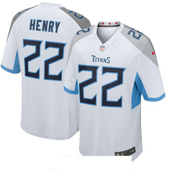 Men's Tennessee Titans #22 Derrick Henry Nike White New 2018 Game Jersey Men's Tennessee Titans #22 Derrick Henry Nike White New 2018 Game Jersey