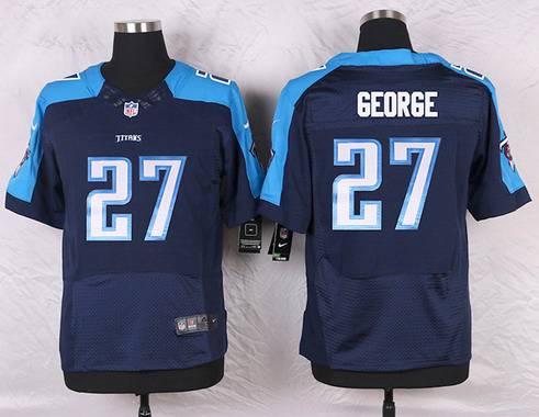 Men's Tennessee Titans #27 Eddie George Navy Blue Retired Player NFL Nike Elite Jersey Men's Tennessee Titans #27 Eddie George Navy Blue Retired Player NFL Nike Elite Jersey