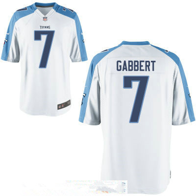 Men's Tennessee Titans #7 Blaine Gabbert White Road Stitched NFL Nike Game Jersey Men's Tennessee Titans #7 Blaine Gabbert White Road Stitched NFL Nike Game Jersey
