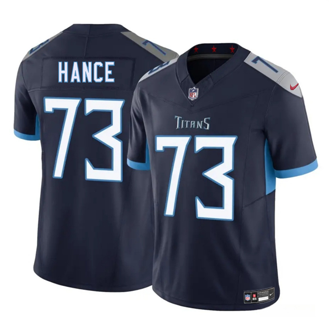 Men's Tennessee Titans #73 Blake Hance Navy 2025 F.U.S.E. Vapor Limited Stitched Football Jersey Men's Tennessee Titans #73 Blake Hance Navy 2025 F.U.S.E. Vapor Limited Stitched Football Jersey