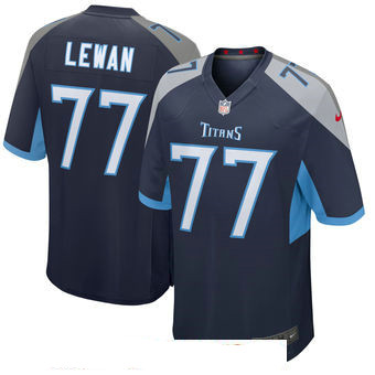 Men's Tennessee Titans #77 Taylor Lewan Nike Navy New 2018 Game Jersey Men's Tennessee Titans #77 Taylor Lewan Nike Navy New 2018 Game Jersey