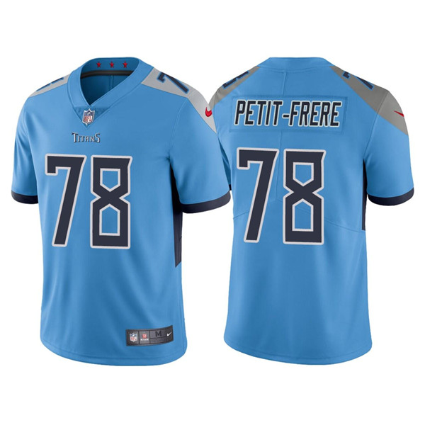 Men's Tennessee Titans #78 Nicholas Petit-Frere Blue Vapor Untouchable Stitched Jersey Men's Tennessee Titans #78 Nicholas Petit-Frere Blue Vapor Untouchable Stitched Jersey