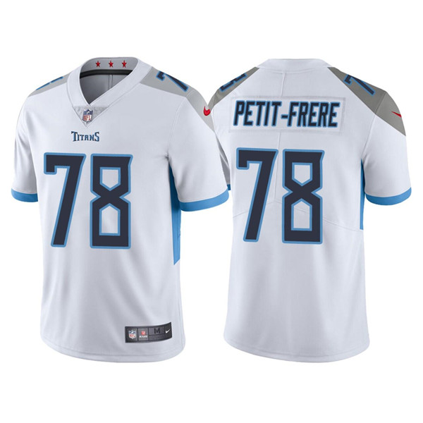 Men's Tennessee Titans #78 Nicholas Petit-Frere White Vapor Untouchable Stitched Jersey Men's Tennessee Titans #78 Nicholas Petit-Frere White Vapor Untouchable Stitched Jersey