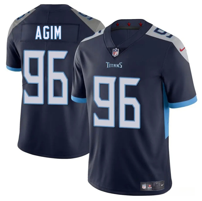 Men's Tennessee Titans #96 McTelvin Agim Navy 2025 Vapor Untouchable Stitched Jersey Men's Tennessee Titans #96 McTelvin Agim Navy 2025 Vapor Untouchable Stitched Jersey