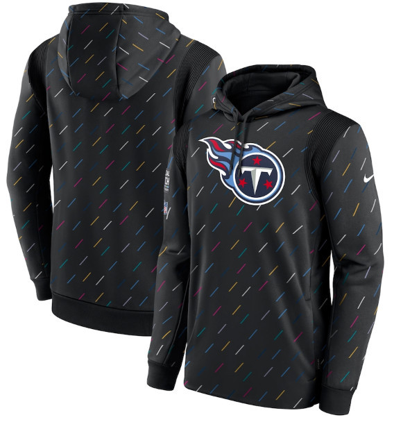 Men's Tennessee Titans 2021 Charcoal Crucial Catch Therma Pullover Hoodie Men's Tennessee Titans 2021 Charcoal Crucial Catch Therma Pullover Hoodie