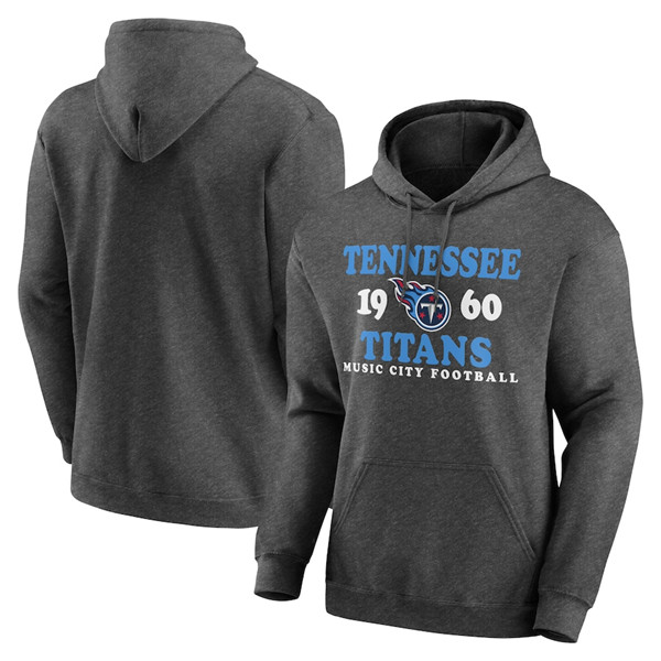 Men's Tennessee Titans Heathered Charcoal Fierce Competitor Pullover Hoodie Men's Tennessee Titans Heathered Charcoal Fierce Competitor Pullover Hoodie