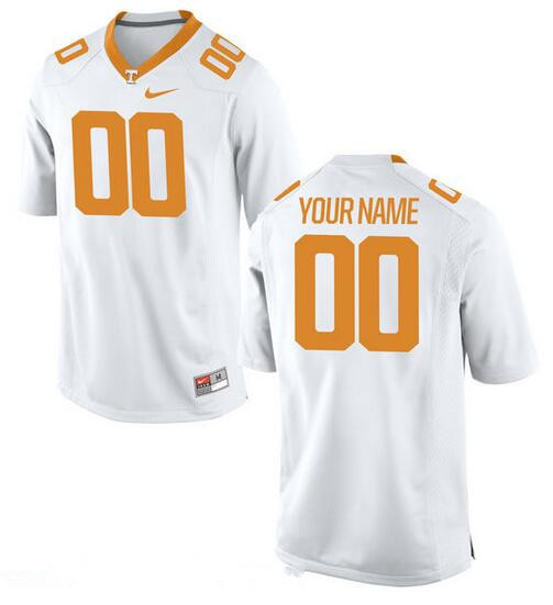 Men's Tennessee Volunteers Nike Custom Game Jersey - 2016 Tennessee White Men's Tennessee Volunteers Nike Custom Game Jersey - 2016 Tennessee White