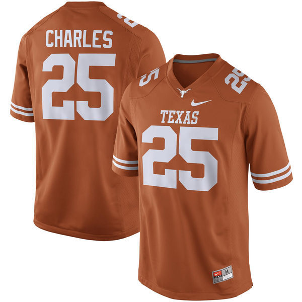Men's Texas Longhorns 25 Jamaal Charles Orange Nike College Jersey Men's Texas Longhorns 25 Jamaal Charles Orange Nike College Jersey