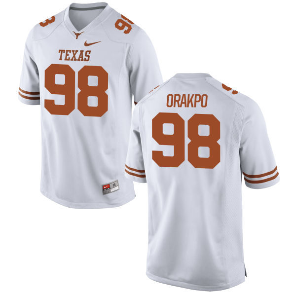 Men's Texas Longhorns 98 Brian Orakpo White Nike College Jersey Men's Texas Longhorns 98 Brian Orakpo White Nike College Jersey
