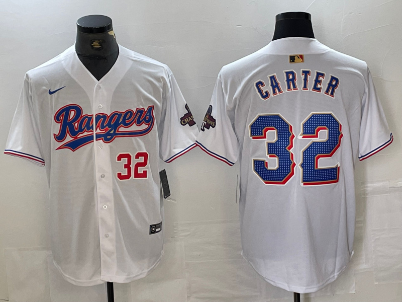 Men's Texas Rangers #32 Evan Carter White Gold Cool Base Stitched Baseball Jersey Men's Texas Rangers #32 Evan Carter White Gold Cool Base Stitched Baseball Jersey