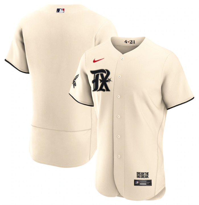 Men's Texas Rangers Blank Cream 2023 City Connect Flex Base Stitched Baseball Jersey Men's Texas Rangers Blank Cream 2023 City Connect Flex Base Stitched Baseball Jersey