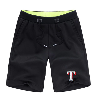 Men's Texas Rangers Team Logo Black Baseball Shorts