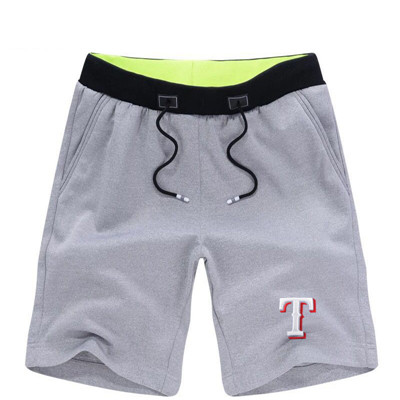 Men's Texas Rangers Team Logo Grey Baseball Shorts