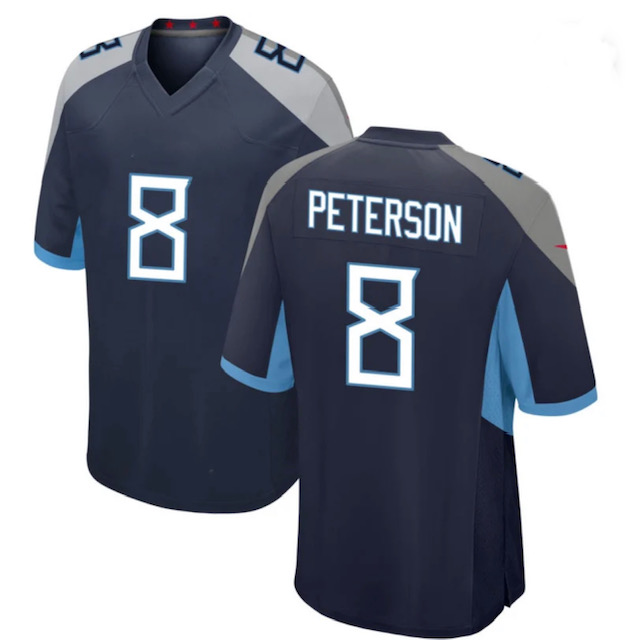 Men's Titans #8 Adrian Peterson navy Vapor Limited Jersey Men's Titans #8 Adrian Peterson navy Vapor Limited Jersey