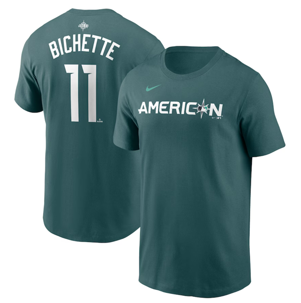 Men's Toronto Blue Jays #11 Bo Bichette Teal 2023 All-Star Name & Number T-Shirt Men's Toronto Blue Jays #11 Bo Bichette Teal 2023 All-Star Name & Number T-Shirt