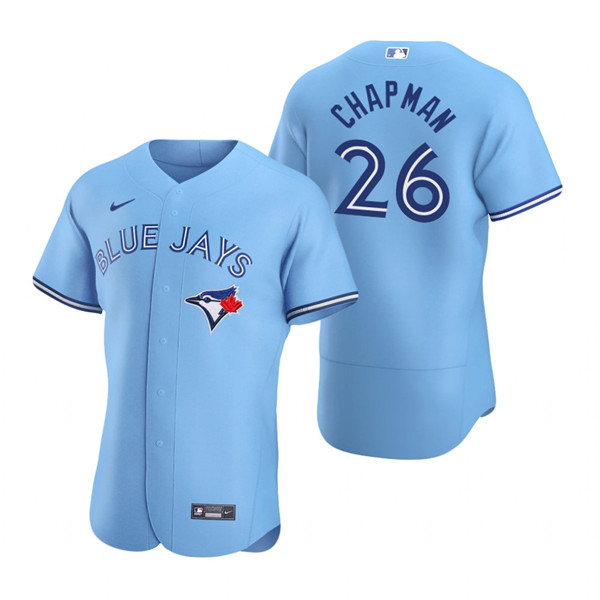 Men's Toronto Blue Jays #26 Matt Chapman Blue Flex Base Stitched Baseball Jersey Men's Toronto Blue Jays #26 Matt Chapman Blue Flex Base Stitched Baseball Jersey