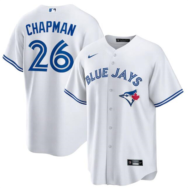 Men's Toronto Blue Jays #26 Matt Chapman White Cool Base Stitched Jersey Men's Toronto Blue Jays #26 Matt Chapman White Cool Base Stitched Jersey