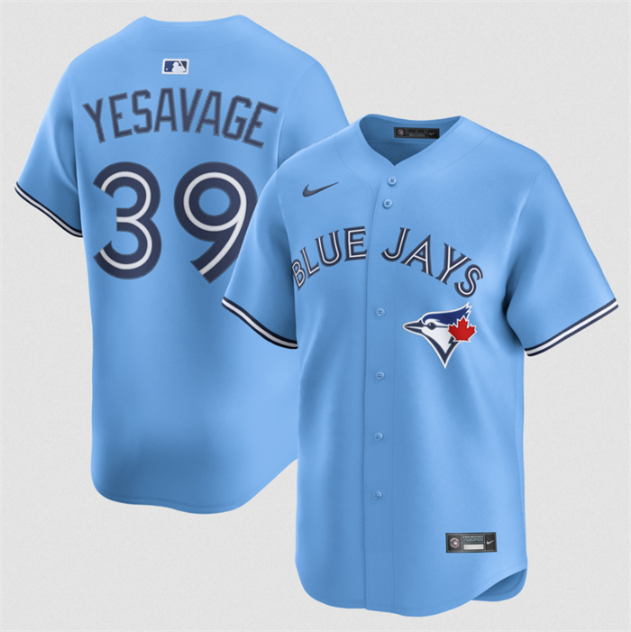 Men's Toronto Blue Jays #39 Trey Yesavage Blue 2025 Limited Stitched Baseball Jersey Men's Toronto Blue Jays #39 Trey Yesavage Blue 2025 Limited Stitched Baseball Jersey