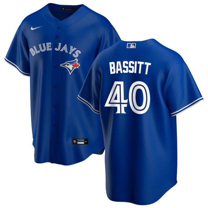 Men's Toronto Blue Jays #40 Chris Bassitt Royal Cool Base Stitched Jersey Men's Toronto Blue Jays #40 Chris Bassitt Royal Cool Base Stitched Jersey