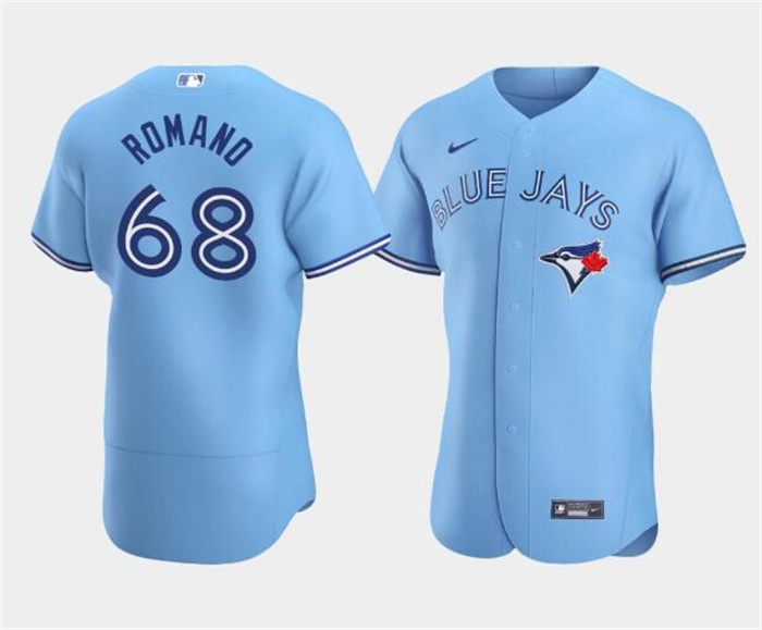 Men's Toronto Blue Jays #68 Jordan Romano Blue Flex Base Stitched Baseball Jersey Men's Toronto Blue Jays #68 Jordan Romano Blue Flex Base Stitched Baseball Jersey