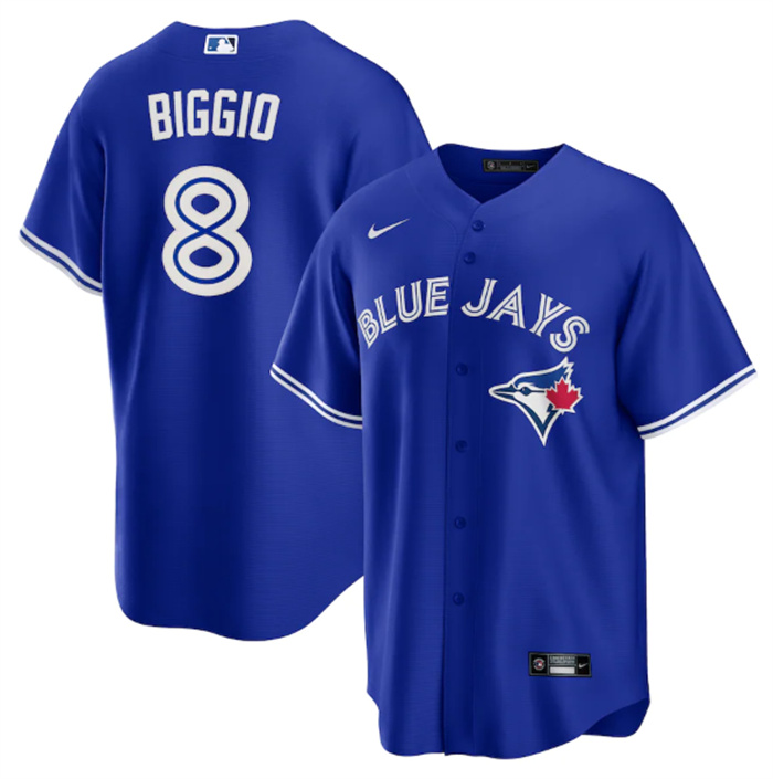 Men's Toronto Blue Jays #8 Cavan Biggio Royal Cool Base Stitched Jersey Men's Toronto Blue Jays #8 Cavan Biggio Royal Cool Base Stitched Jersey