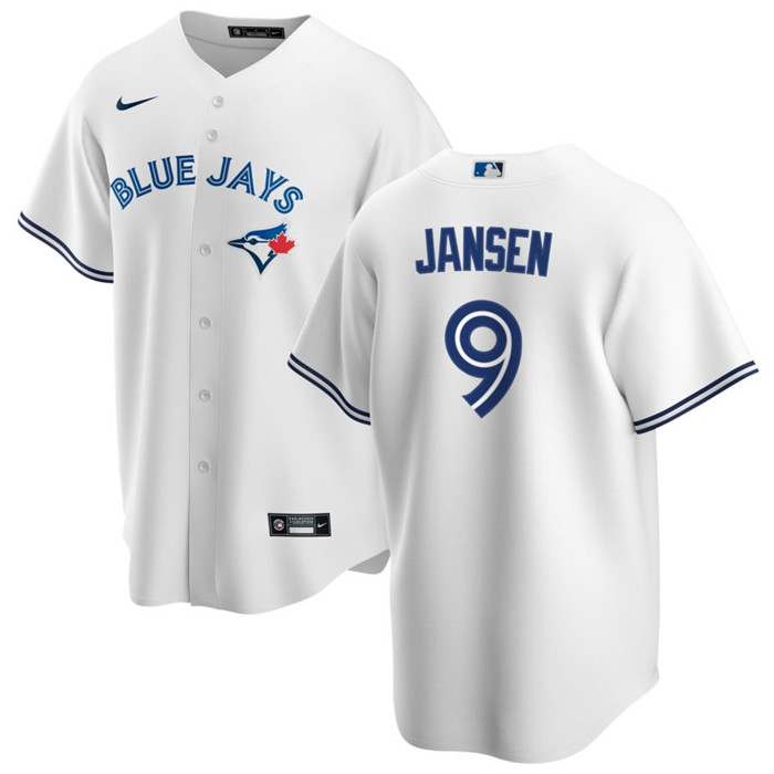 Men's Toronto Blue Jays #9 Danny Jansen White Cool Base Stitched Jersey Men's Toronto Blue Jays #9 Danny Jansen White Cool Base Stitched Jersey