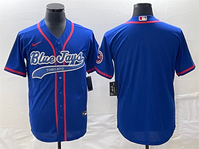 Men's Toronto Blue Jays Blank Royal Cool Base Stitched Baseball Jersey Men's Toronto Blue Jays Blank Royal Cool Base Stitched Baseball Jersey