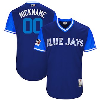 Men's Toronto Blue Jays Majestic Royal 2018 Players' Weekend Authentic Flex Base Custom Jersey Men's Toronto Blue Jays Majestic Royal 2018 Players' Weekend Authentic Flex Base Custom Jersey