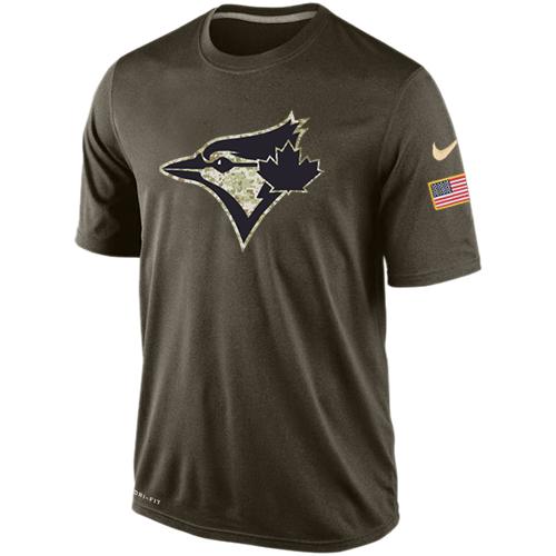 Men's Toronto Blue Jays Salute To Service Nike Dri-FIT T-Shirt Men's Toronto Blue Jays Salute To Service Nike Dri-FIT T-Shirt