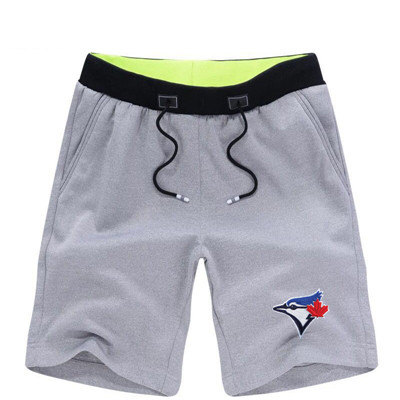 Men's Toronto Blue Jays Team Logo Grey Baseball Shorts