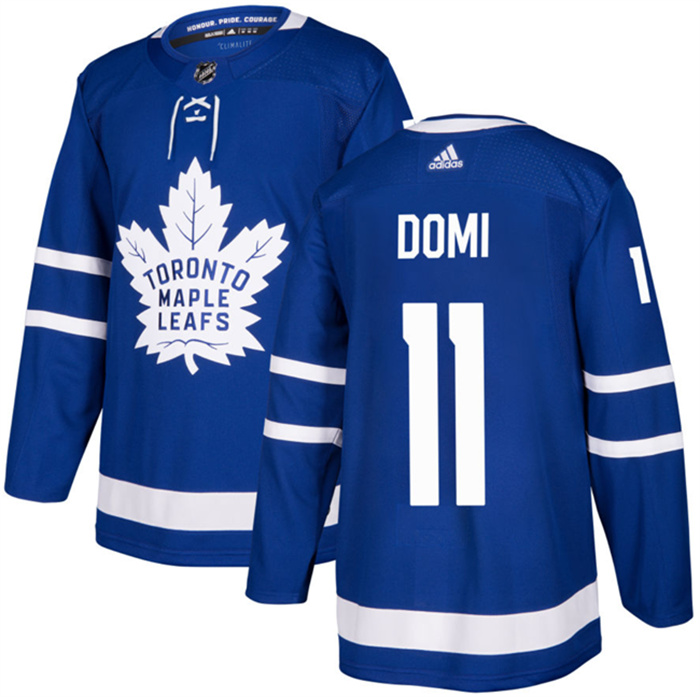 Men's Toronto Maple Leafs #11 Max Domi Blue Stitched Jersey Men's Toronto Maple Leafs #11 Max Domi Blue Stitched Jersey