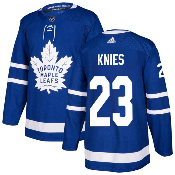 Men's Toronto Maple Leafs #23 Matthew Knies Blue Stitched Jersey Men's Toronto Maple Leafs #23 Matthew Knies Blue Stitched Jersey