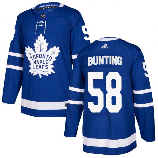 Men's Toronto Maple Leafs #58 Michael Bunting Blue Stitched Jersey Men's Toronto Maple Leafs #58 Michael Bunting Blue Stitched Jersey