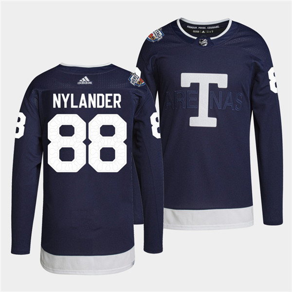 Men's Toronto Maple Leafs #88 William Nylander 2022 Heritage Classic Navy Stitched Jersey Men's Toronto Maple Leafs #88 William Nylander 2022 Heritage Classic Navy Stitched Jersey