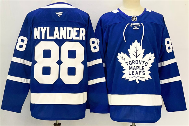 Men's Toronto Maple Leafs #88 William Nylander Blue 2024-25 Stitched Jersey Men's Toronto Maple Leafs #88 William Nylander Blue 2024-25 Stitched Jersey