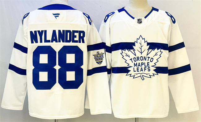 Men's Toronto Maple Leafs #88 William Nylander White Stadium Series Stitched Jersey Men's Toronto Maple Leafs #88 William Nylander White Stadium Series Stitched Jersey